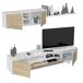 Conjunto Modular Salón Comedor Moderno Mueble TV Conjunto Modular Salón Comedor Moderno Mueble TV Blanco/ Madera