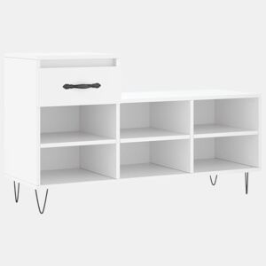 vidaXL Sapateira 102x36x60 cm derivados de madeira branco