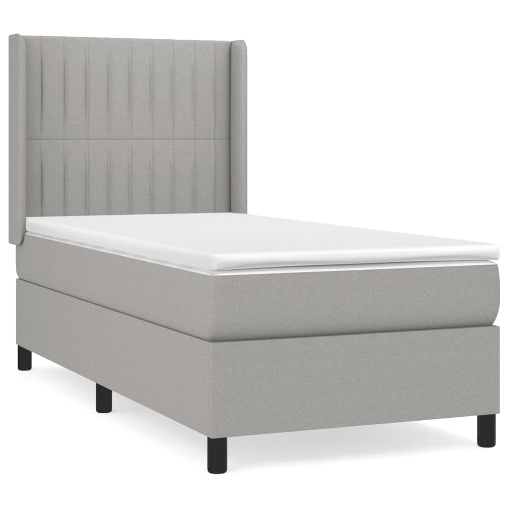 Cama box spring 90x190 Gris