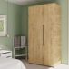 Armario Bruselas para Dormitorio 2 Puertas Abatibles Armario Bruselas para Dormitorio 2 Puertas Abatibles Madera Clara
