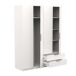 Armario Dormitorio Ghost 2 Cajones 4 Puertas Armario Dormitorio Ghost 2 Cajones 4 Puertas Blanco