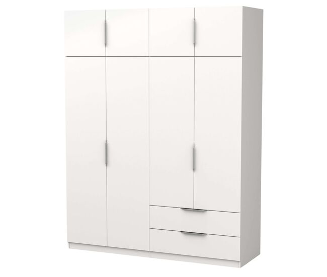 Armario para dormitorio ghost en color blanco con o sin espejo varias medidas
