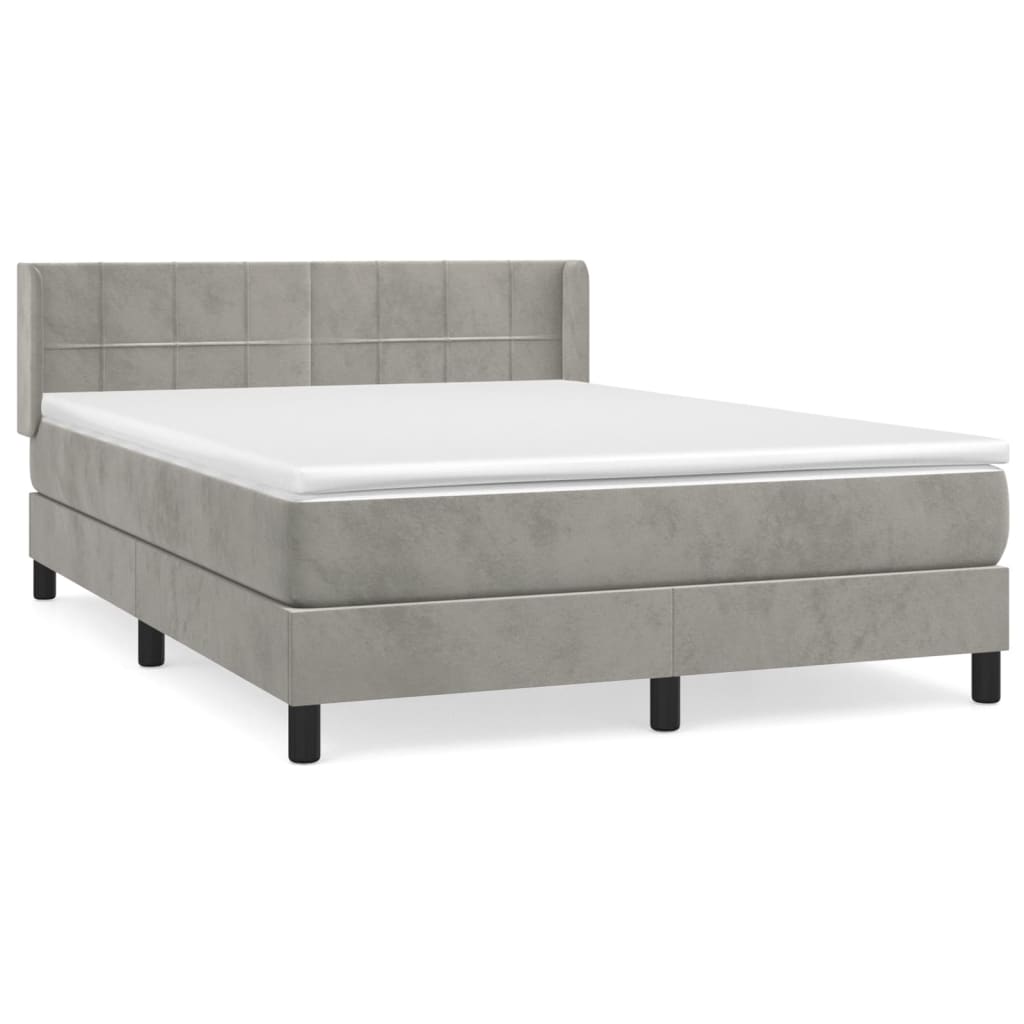 Cama box spring 140x200 Gris