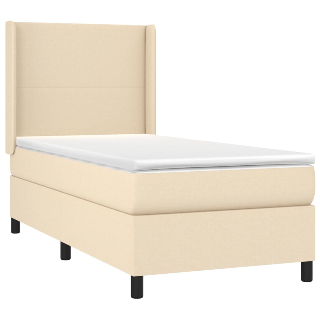 Cama box spring 90x200 Crema