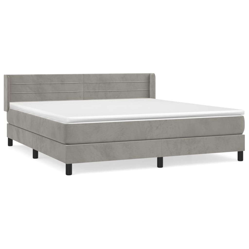 Cama box spring 160x200 Gris