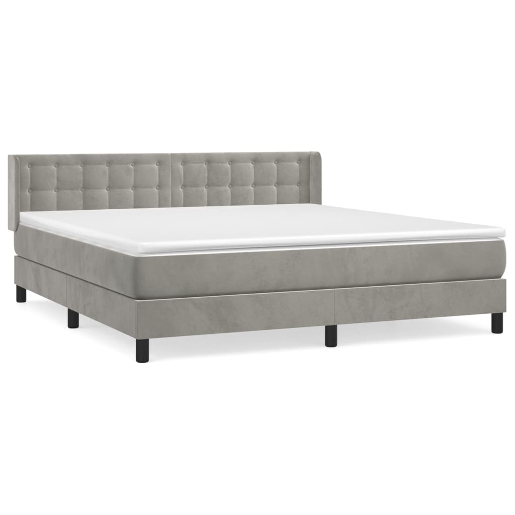Cama box spring 160x200 Gris