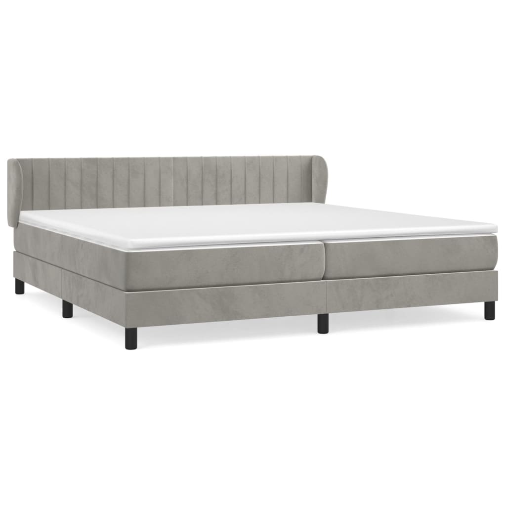 Cama box spring 200x200 Gris