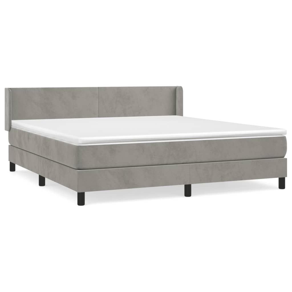 Cama box spring 160x200 Gris