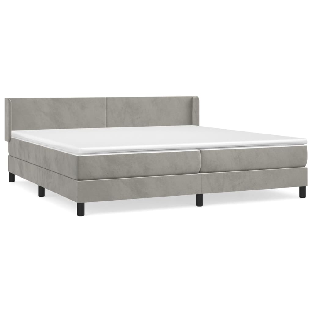 Cama box spring 200x200 Gris