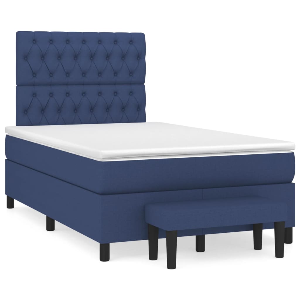 Cama box spring 120x200 Azul