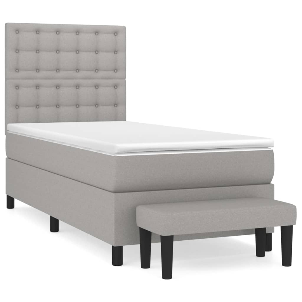 Cama box spring 80x200 Gris