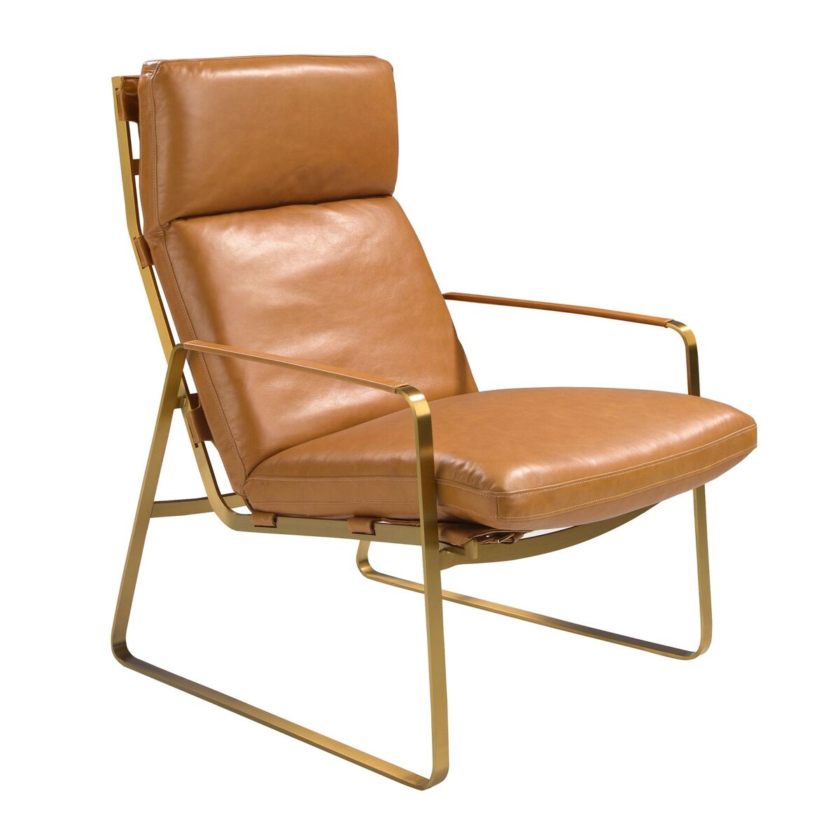 ANGEL CERDA Sillón piel camel
