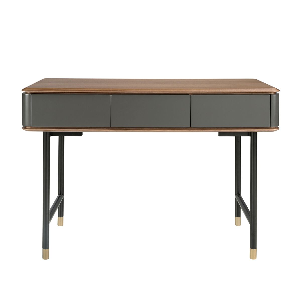 Consola rectangular, madera y acero 7171 120