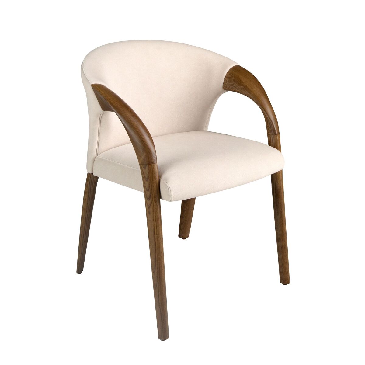 Angel cerda silla terciopelo crema