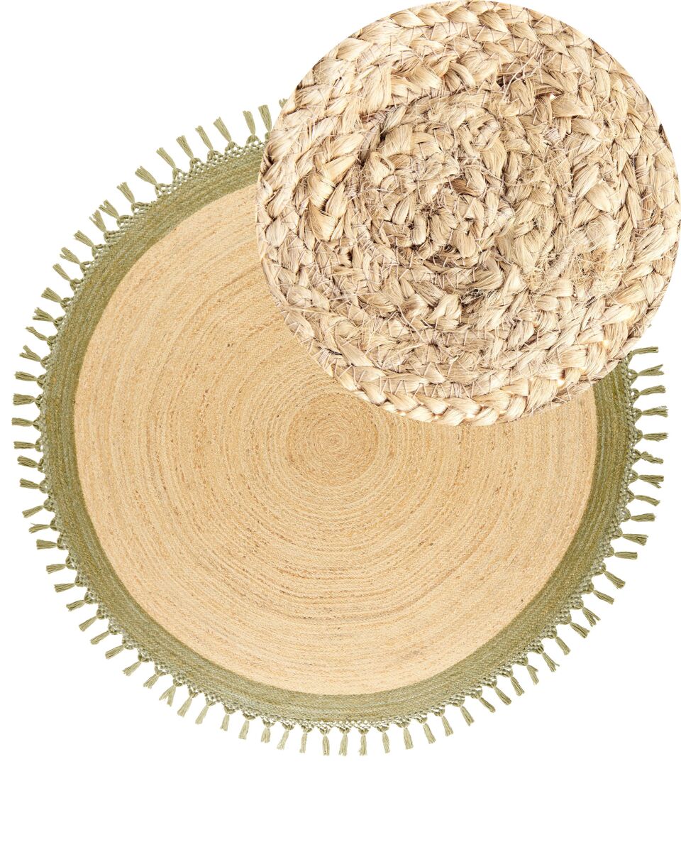 Beliani De tejido plano MARTS 200x200 Verde