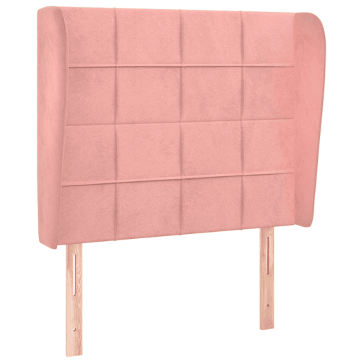 vidaXL Cabeceira de cama c abas veludo 83x23x118128 cm rosa vidaXL Cabeceira de cama c abas veludo 83x23x118128 cm rosa