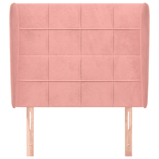 vidaXL Cabeceira de cama c abas veludo 83x23x118128 cm rosa vidaXL Cabeceira de cama c abas veludo 83x23x118128 cm rosa