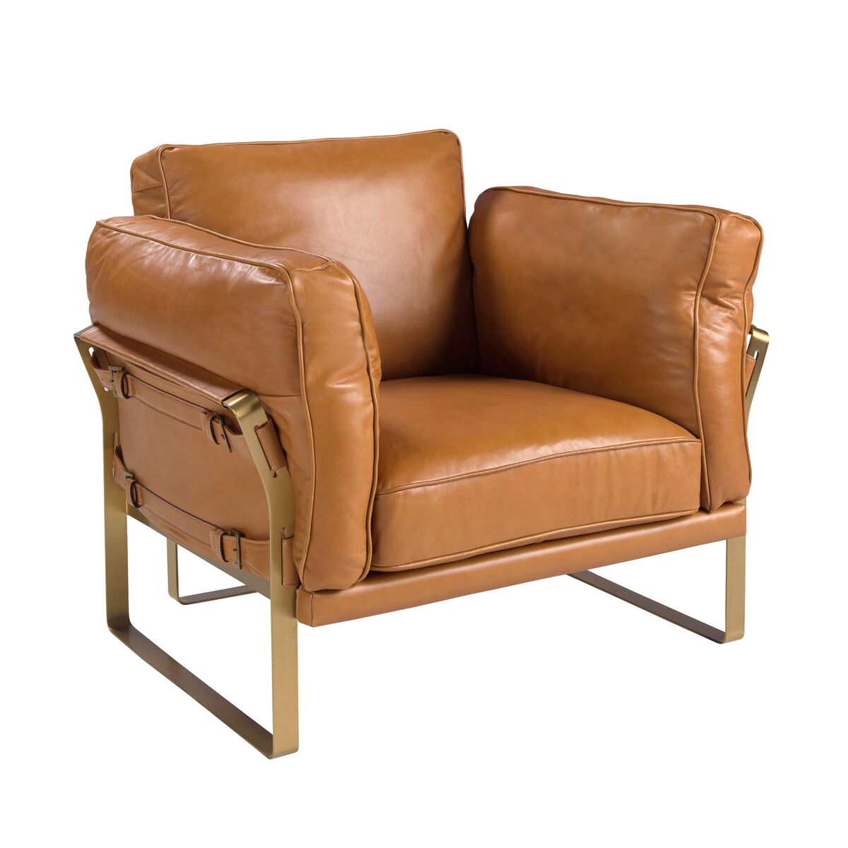 ANGEL CERDA Sillón piel camel