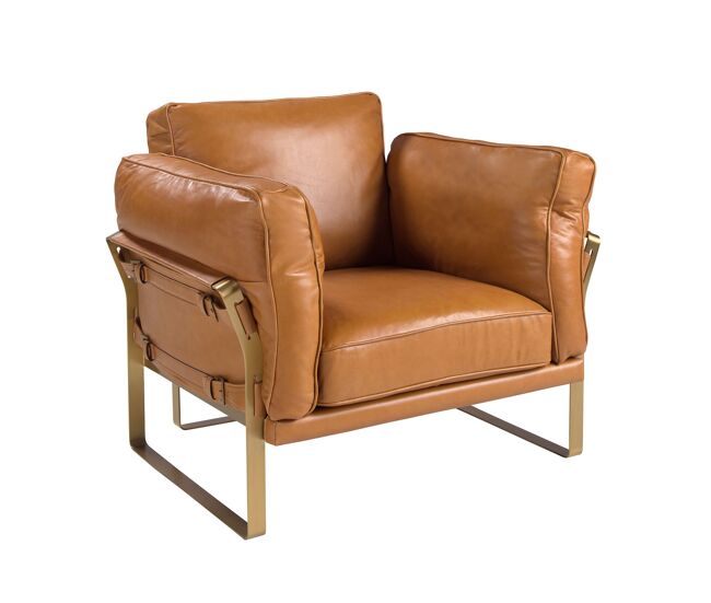 Angel cerda sillón piel camel