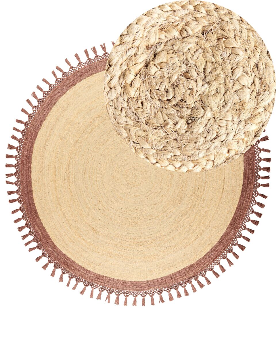 Beliani De tejido plano MARTS 200x200 Marron