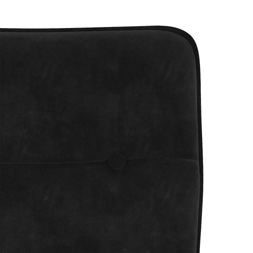 vidaXL Cadeiras de jantar 2 pcs veludo preto