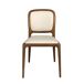 ANGEL CERDA Silla polipiel crema ANGEL CERDA Silla polipiel crema Nogal