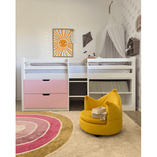 Cadeira para criança Coroa VEGA Veludo Amarelo