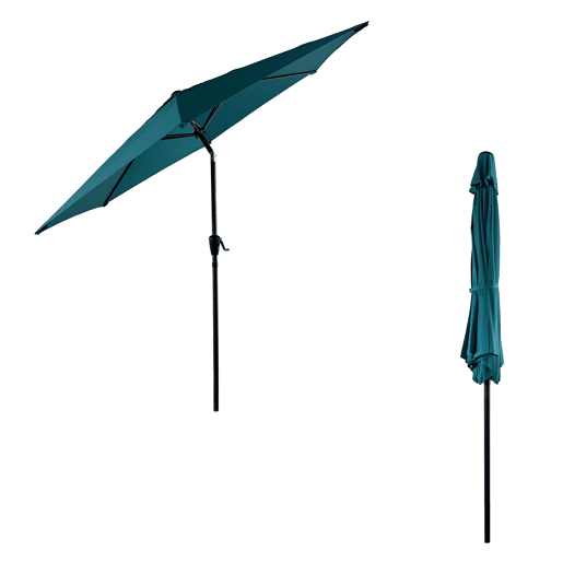 HAPUNA guarda-chuva redondo direito 2,70m de diâmetro azul