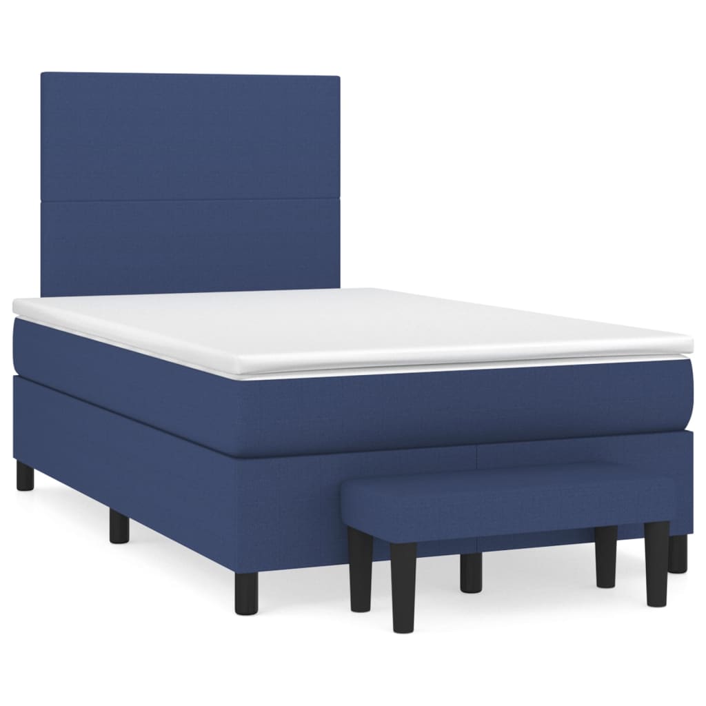 Cama box spring 120x200 Azul