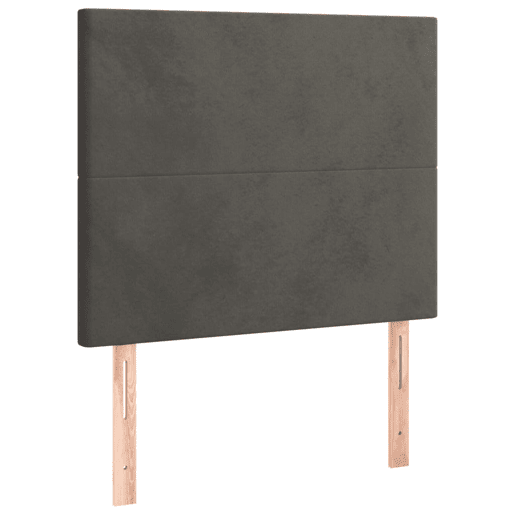 vidaXL Cabeceira de cama c LED veludo 100x5x118128 cm cinza-escuro vidaXL Cabeceira de cama c LED veludo 100x5x118128 cm cinza-escuro