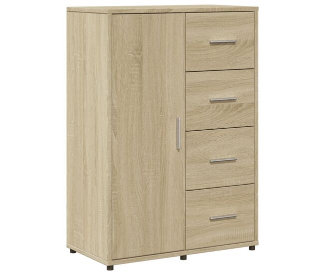 Vidaxl aparador de madera de ingeniería roble sonoma 60x31x84 cm