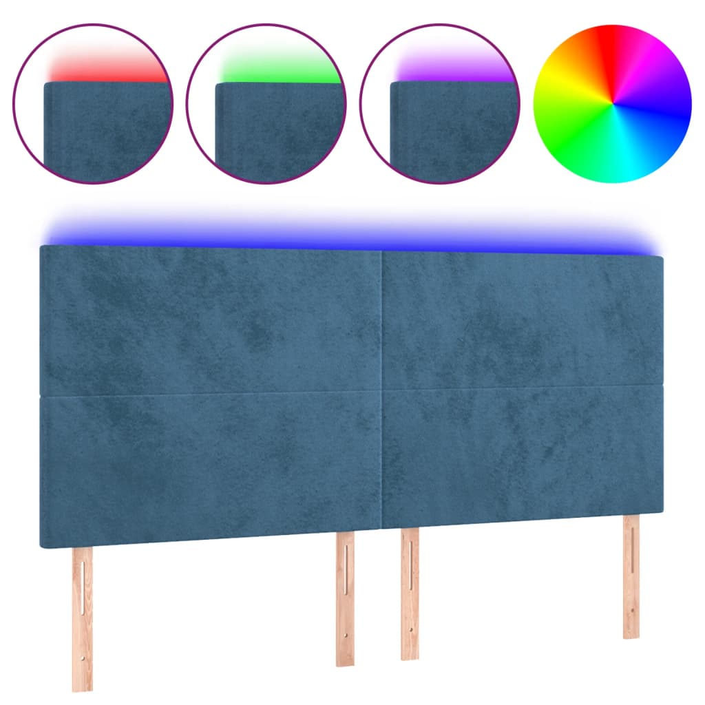 Cabecero Con Led 180 Azul