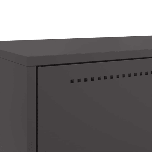 vidaXL Móvel alto 68x39x111,5 cm aço preto vidaXL Móvel alto 68x39x111,5 cm aço preto