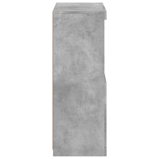 vidaXL Aparador com luzes LED 60,5x37x100 cm cinzento cimento