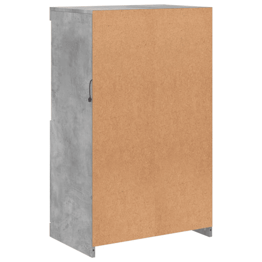 vidaXL Aparador com luzes LED 60,5x37x100 cm cinzento cimento