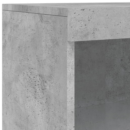 vidaXL Aparador com luzes LED 60,5x37x100 cm cinzento cimento