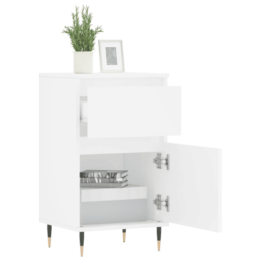 vidaXL Aparadores 2 pcs 40x35x70 cm derivados de madeira branco vidaXL Aparadores 2 pcs 40x35x70 cm derivados de madeira branco