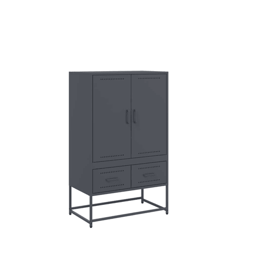vidaXL Móvel alto 68x39x111,5 cm aço antracite