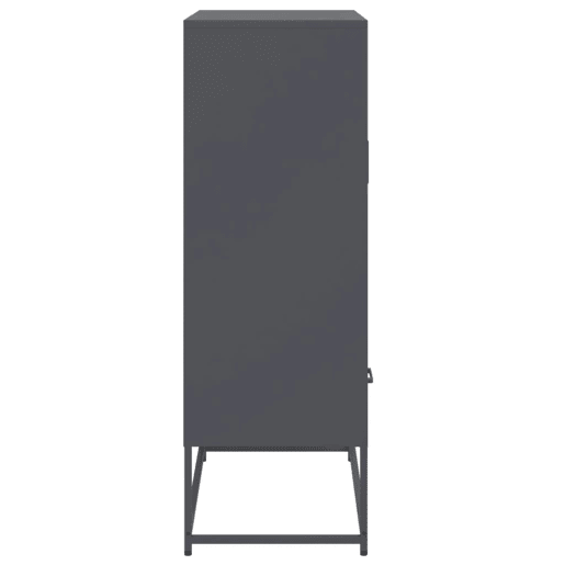 vidaXL Móvel alto 68x39x111,5 cm aço antracite