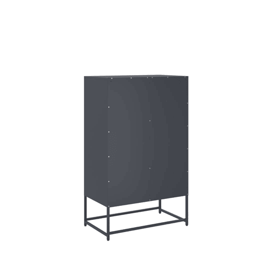 vidaXL Móvel alto 68x39x111,5 cm aço antracite