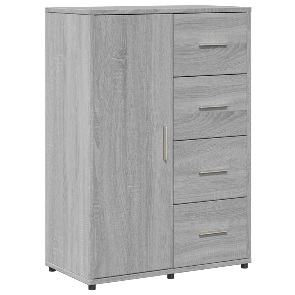Vidaxl aparador de madera de ingeniería gris sonoma 60x31x84 cm