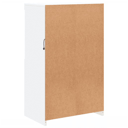 vidaXL Aparador com luzes LED 60,5x37x100 cm branco