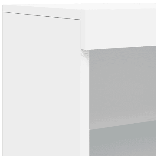 vidaXL Aparador com luzes LED 60,5x37x100 cm branco