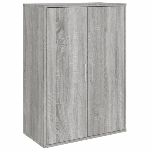 vidaXL Aparadores 2 pcs 60x31x84 cm derivados madeira cinzento sonoma