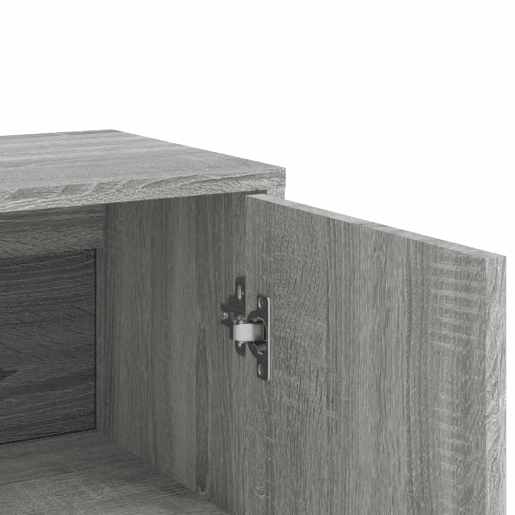 vidaXL Aparadores 2 pcs 60x31x84 cm derivados madeira cinzento sonoma