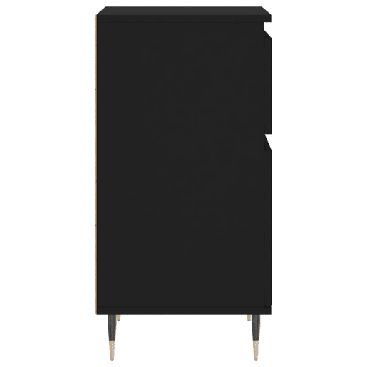 vidaXL Aparadores 2 pcs 40x35x70 cm derivados de madeira preto vidaXL Aparadores 2 pcs 40x35x70 cm derivados de madeira preto