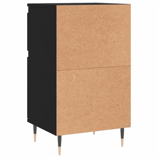 vidaXL Aparadores 2 pcs 40x35x70 cm derivados de madeira preto vidaXL Aparadores 2 pcs 40x35x70 cm derivados de madeira preto