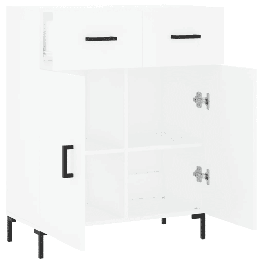 vidaXL Aparador 69,5x34x90 cm madeira processada branco vidaXL Aparador 69,5x34x90 cm madeira processada branco