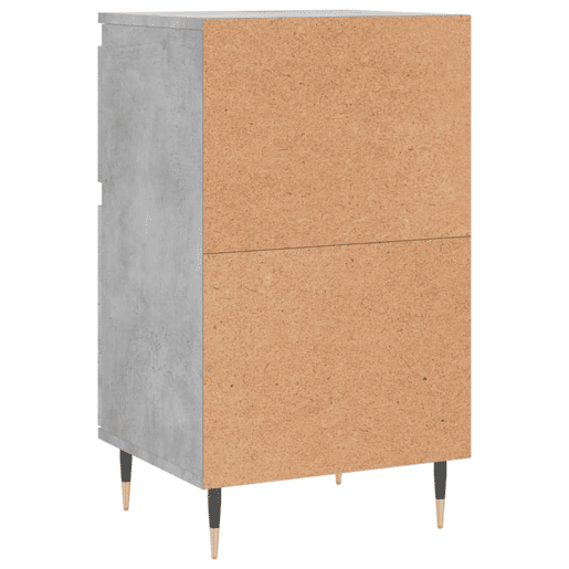 vidaXL Aparadores 2 pcs 40x35x70 cm derivados de madeira cinza cimento