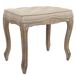 Banqueta de madera tapizada Banqueta de madera tapizada Gris
